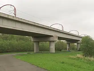 Spoorviadukt bij Arbre