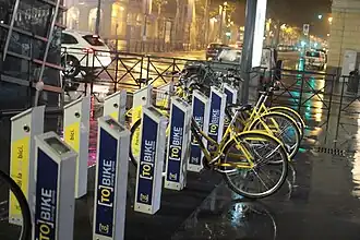 Een stallingsstation van Tobike