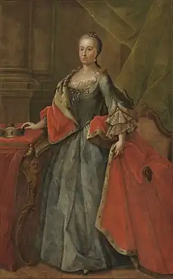 Maria Anna (1722–1790), prinses van Beieren door haar huwelijk met erfprins Clemens Frans de Paula.