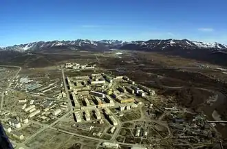 Bilibino vanuit de lucht