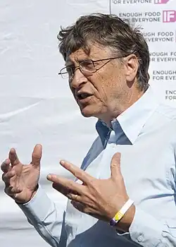 Voorbeeld van gesticulatie tijdens het spreken.