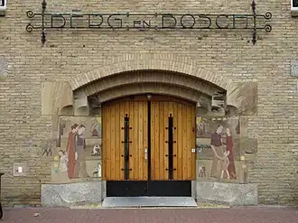 Hoofdgebouw van sanatorium Berg en Bosch