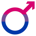 Mannelijk biseksueel symbool