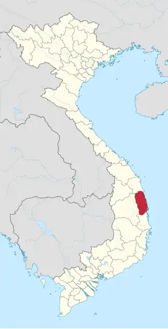 Kaart van Bình Định