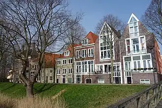 Overzicht van een deel van de Binnenluiendijk