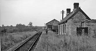 Het station van Binton in 1960