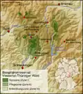 Ligging Biosfeerreservaat Vessertal-Thüringer Wald