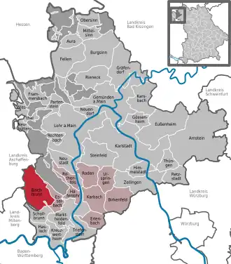 Kaart van Bischbrunn
