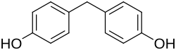 Structuurformule van bisfenol F