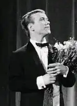 Bjørn Tidmand tijdens Dansk Melodi Grand Prix 1963