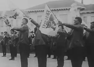 Demonstratie van de Black Panthers in Oakland