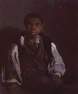 Black Boy, 1844 (Windus' eerste olieverfschilderij)