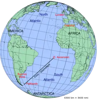 Kaart van operatie Black Buck