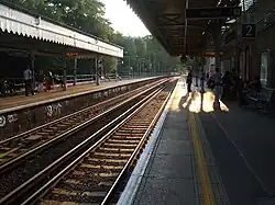 Perron naar het westen