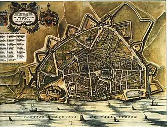 Plattegrond Nijmegen (1650-1660)
