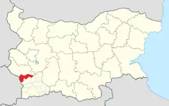 Kaart van Blagoëvgrad