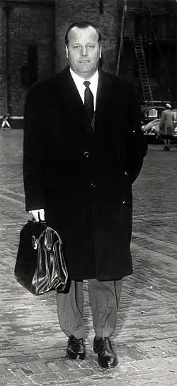 Blaisse op bezoek bij kabinetsformateur De Quay in 1959