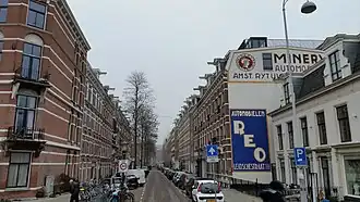 Inkijk in de Blasiusstraat vanaf de Weesperzijde (januari 2019)