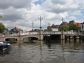 De Blauwpoortsbrug in Leiden