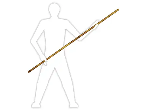 Persoon die een Bo vast heeft.