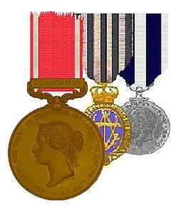 Bronzen medaille en een Albert Medal om de grote aan te geven