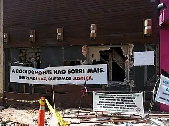 De nachtclub na de brand