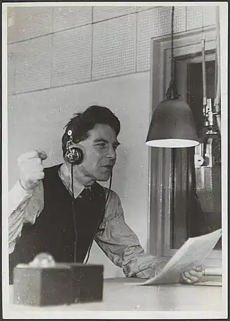 presentator A. den Doolaard