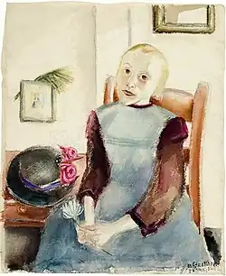 Meisje met bloem (1937)