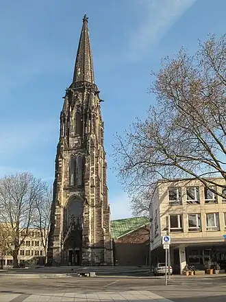 De toren van de die Christuskirche