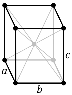 Orthohombisch, ruimtelijk gecentreerd