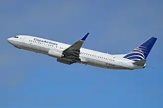 Een Boeing 737-800 van Copa Airlines