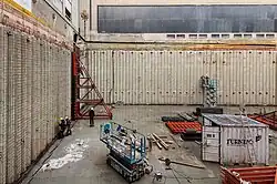 Bouw van het ondergronds depot onder de binnentuin (2012)