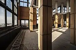 De belvedère voor de restauratie (2013).