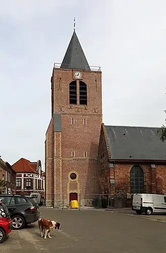De Sint-Maartenskerk in Boeschepe
