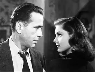 Humphrey Bogart en Lauren Bacall in The Big Sleep