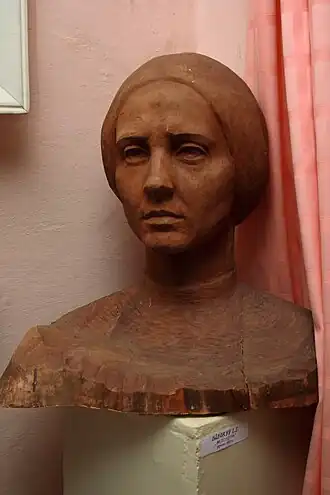 Een buste van Bilokur door Bogdanivka Jagotyn.