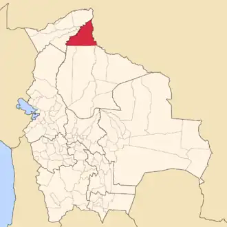 Kaart van Vaca Díez