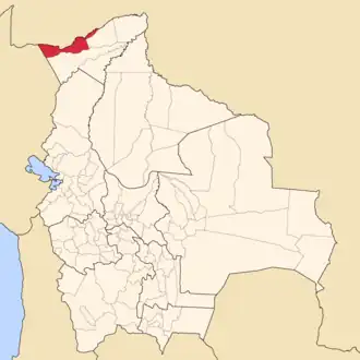 Kaart van Nicolás Suárez