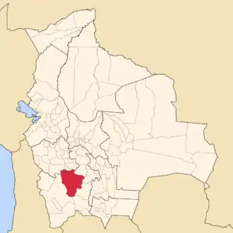 Kaart van Antonio Quijarro