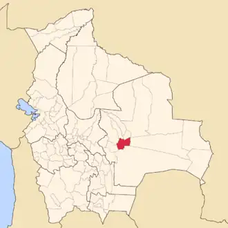 Kaart van Andrés Ibáñez