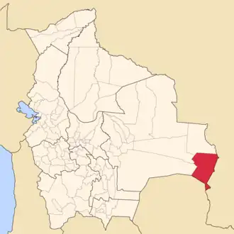 Kaart van Germán Busch