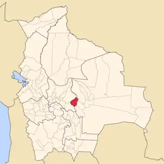 Kaart van Manuel María Caballero