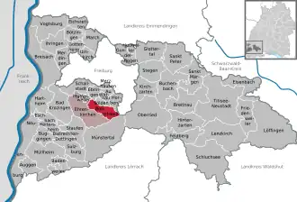 Kaart van Bollschweil