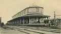 Het stationsgebouw in het begin van de 20ste eeuw
