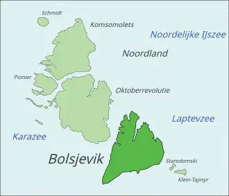 Locatie binnen de Noordland-archipel