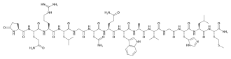 Structuurformule van bombesine