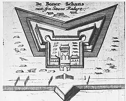 Plattegrond Booneschans (1675)