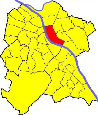 Kaart van Beuel-Mitte