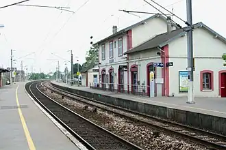 Zicht over de perrons.