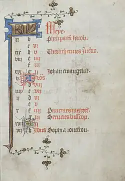 Mei in het getijdenboek van de Meesters van Zweder van Culemborg